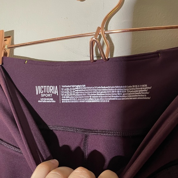 Victoria Secret Sport Purple Athletic Leggings Size S - Picture 4 of 5